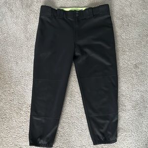 Women’s Mizuno Performance Black Softball pants Size L
